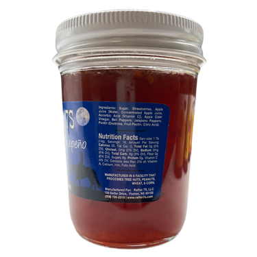 Strawberry Jalapeno Jelly | 8 oz. Jar | 3 Pack | Strawberry With Spicy Ending | Delightful Flavor | Made in Paxton, NE | Rafter 7S